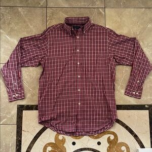 Men's Red Plaid Shirt